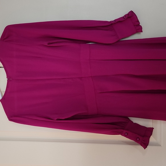 Long-sleeve fuschia maxi dress (Zimmerman like style) modest - Picture 3 of 3